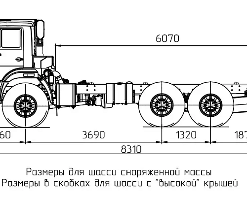 Автомобиль-шасси КАМАЗ-43118-23011-50 (6x6)
