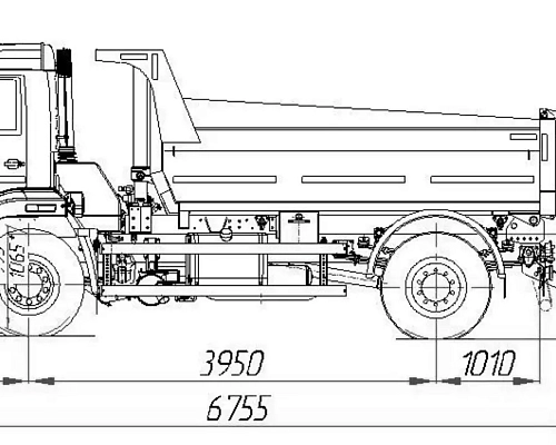 Самосвал с задней разгрузкой 53605-6011-48 (4x2)