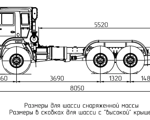 Автомобиль-шасси КАМАЗ-43118-3971-48 (6x6)