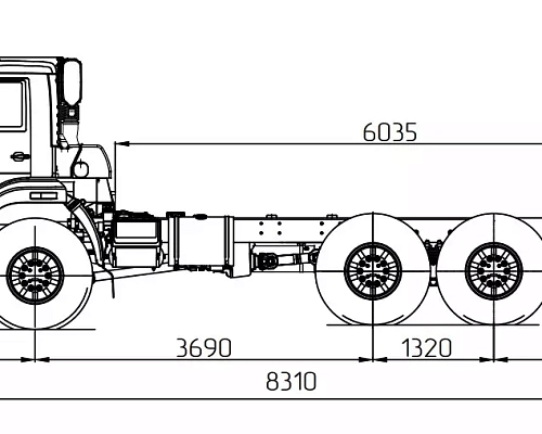 Автомобиль-шасси КАМАЗ-43118-3011-48 (6x6)