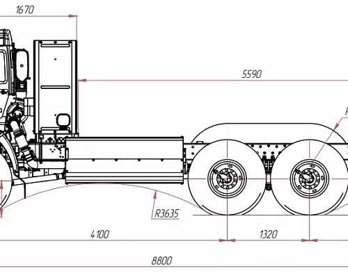Автомобиль-шасси КАМАЗ-43118-4861-82(P5) (6x6)