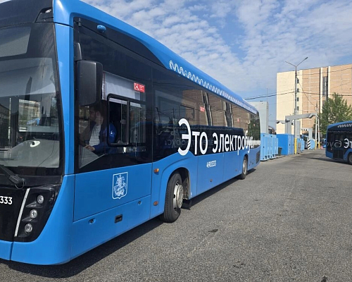 Электробусы КАМАЗ предоставлены для конкурса водительского мастерства в Санкт-Петербурге