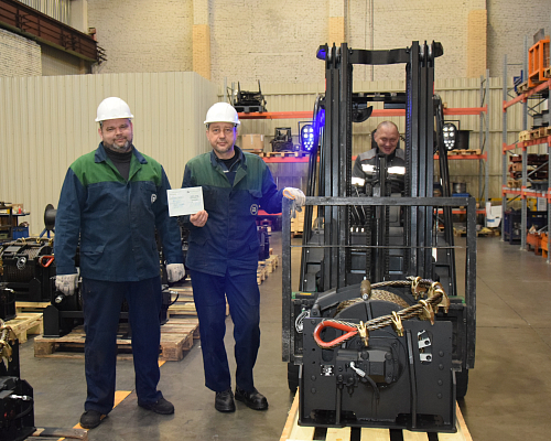 В ПАО «ТМЗ» выпущена 500-я автомобильная лебёдка тяговым усилием до 30 тонн